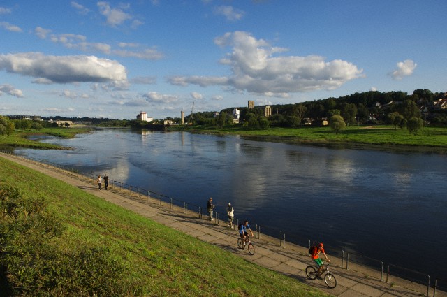 Vilnius, Lithuania --- Kaunas, the old capital city, on the banks of the Nemunas River, Lithuania --- Image by © Jeremy Horner/Corbis