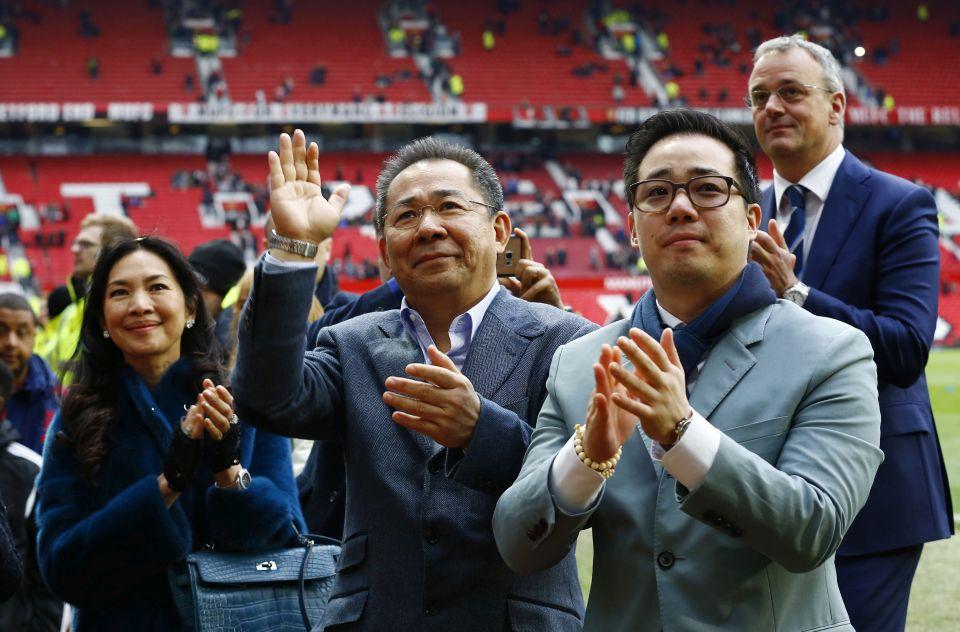 Britain Football Soccer - Manchester United v Leicester City - Barclays Premier League - Old Trafford - 1/5/16 Leicester City chairman Vichai Srivaddhanaprabha at the end of the game Reuters / Darren Staples Livepic EDITORIAL USE ONLY. No use with unauthorized audio, video, data, fixture lists, club/league logos or "live" services. Online in-match use limited to 45 images, no video emulation. No use in betting, games or single club/league/player publications.  Please contact your account representative for further details.