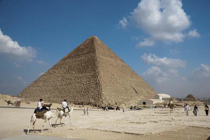 Pyramid of Pharao Cheops in Giza, Egypt, October 2010