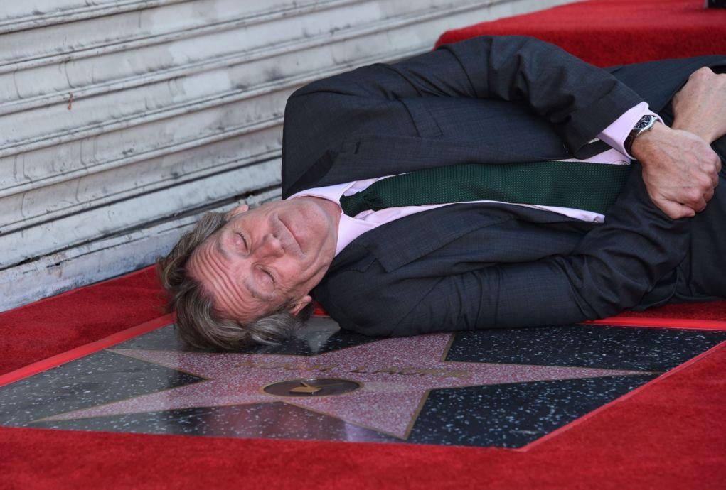 Picture Shows: Hugh Laurie  October 25, 2016    Actor Hugh Laurie is honored with a star on the Hollywood Walk of Fame in Hollywood, California. Also in attendance to support Hugh at the ceremony were actors Diane Farr and Stephen Fry.    Non Exclusive  UK RIGHTS ONLY    Pictures by : FameFlynet UK © 2016  Tel : +44 (0)20 3551 5049  Email : info@fameflynet.uk.com