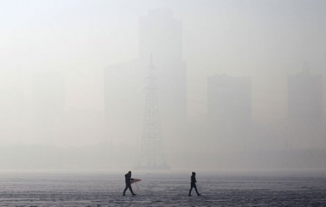 Фотографии од загаденоста на воздухот во Кина