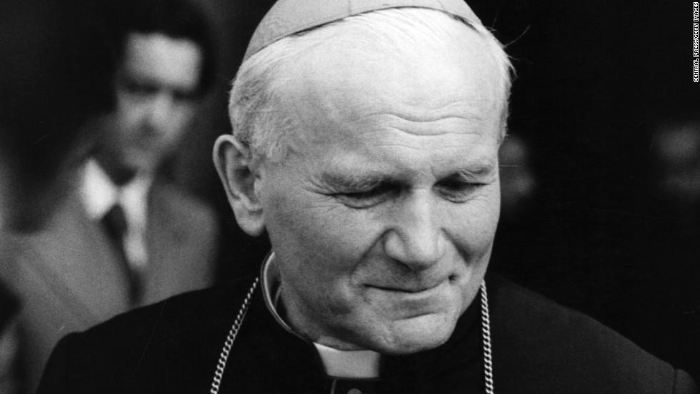 The newly elected Pope, John Paul II (Karol Jozef Wojtyla) of Poland, October 19, 1978. (Photo by Central Press/Getty Images)