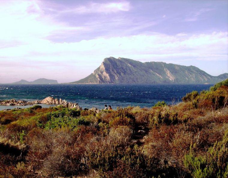 Таволара, гледан од Сардинија.