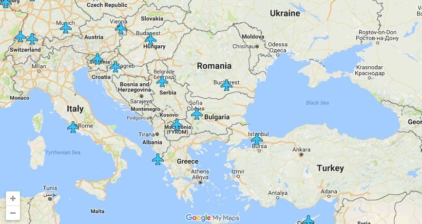 Интерактивна мапа со Wi-Fi пасворди од сите аеродроми во светот