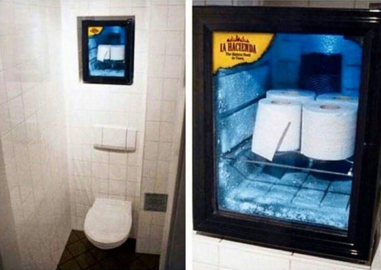 Мексикански ресторан со ладна тоалетна хартија