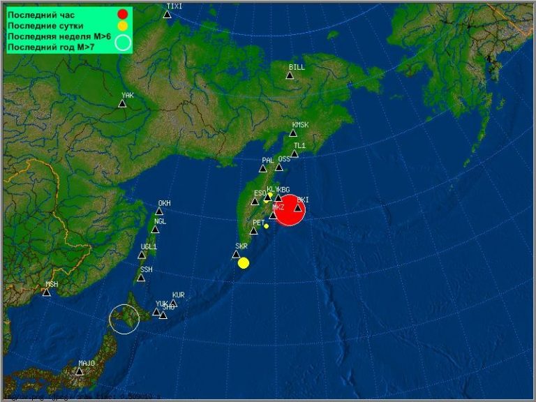 Силен земјотрес од 7.5 степени на источниот брег на Русија, издадено предупредување за цунами
