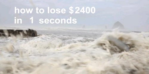 Како да уништите 2.400 долари (видео)
